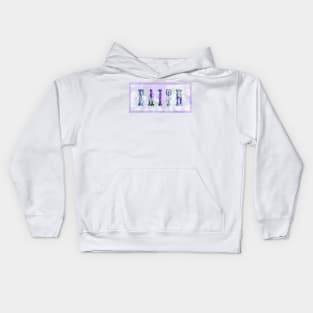 Faith And Wild Violets Kids Hoodie
